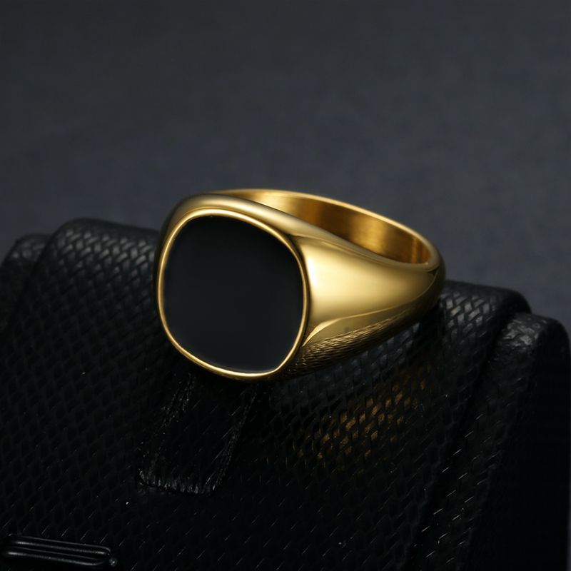 Stainless Steel Gold-plated/SS Men Ring