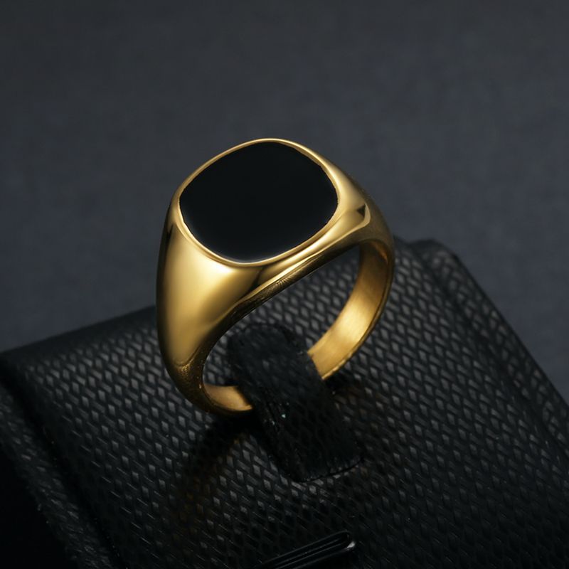 Stainless Steel Gold-plated/SS Men Ring