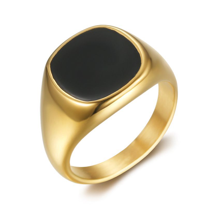 Stainless Steel Gold-plated/SS Men Ring