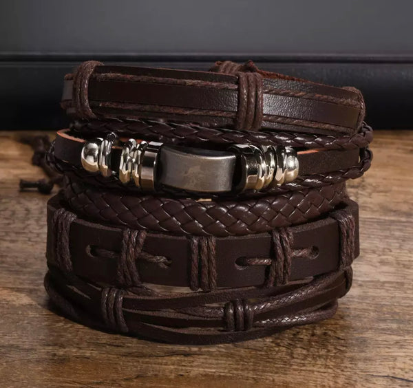 Men Faux Leather bracelet