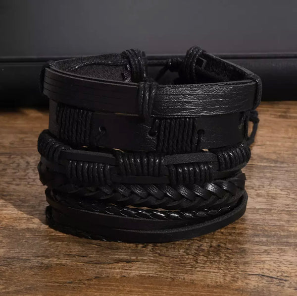 Men Faux Leather bracelet